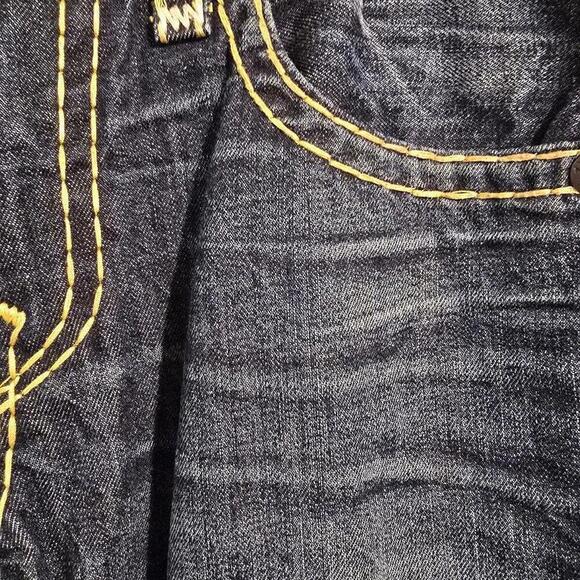 True Religion Ricky SUPER Stitch Geno Slim Fit Mens Blue Jeans 32‎ x 27 (EA-5) - Picture 15 of 16